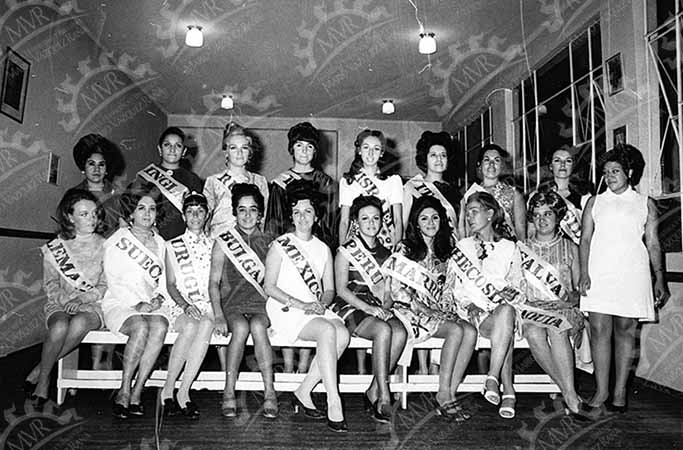 México 1970 - Edecanes por país, Abanderadas de los países participantes